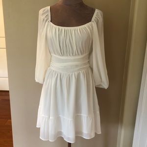 White Mini Summer Sundress- New W/tags
